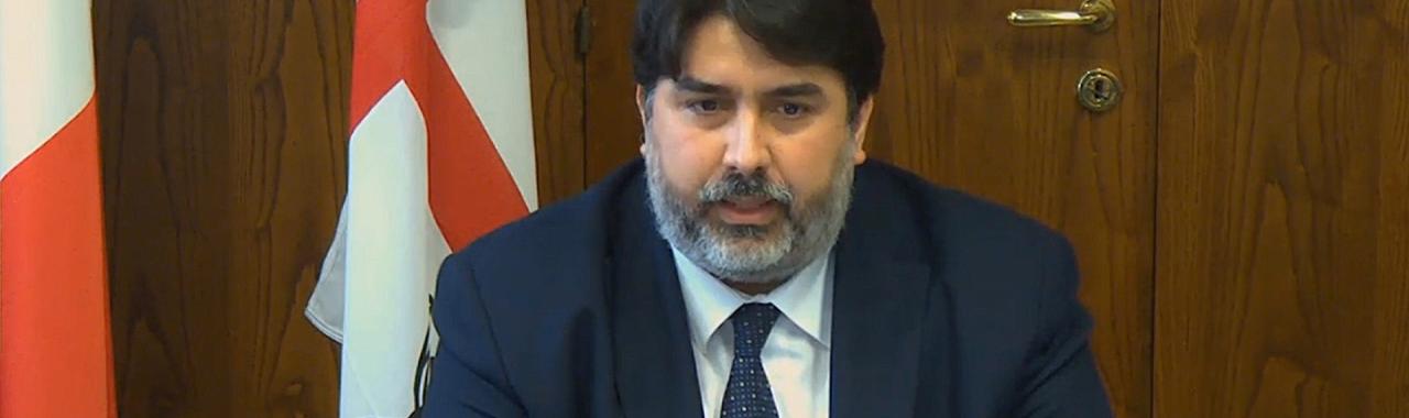 Il Presidente Christian Solinas