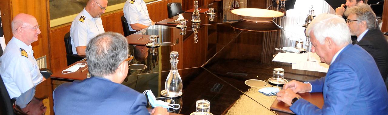 Il Presidente Christian Solinas incontro con i vertici Leonardo e Aeronautica militare